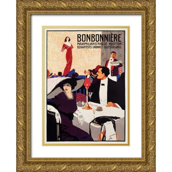 Ehrenberger, Ludwig L. 18x24 Gold Ornate Wood Framed with Double Matting Museum Art Print Titled - Bonbonnerie