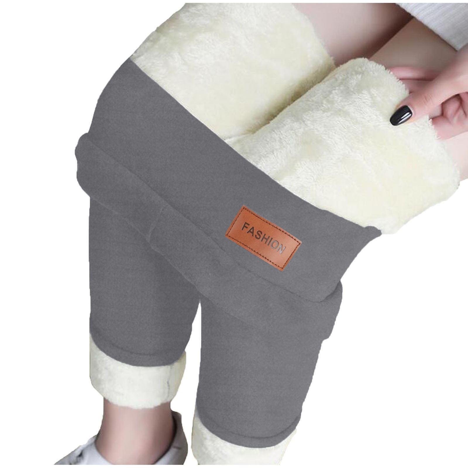 Ehtmsak Fleece Lined Tights Winter Thermal High Waisted Plus Size Sheer Leggings Petite Skin