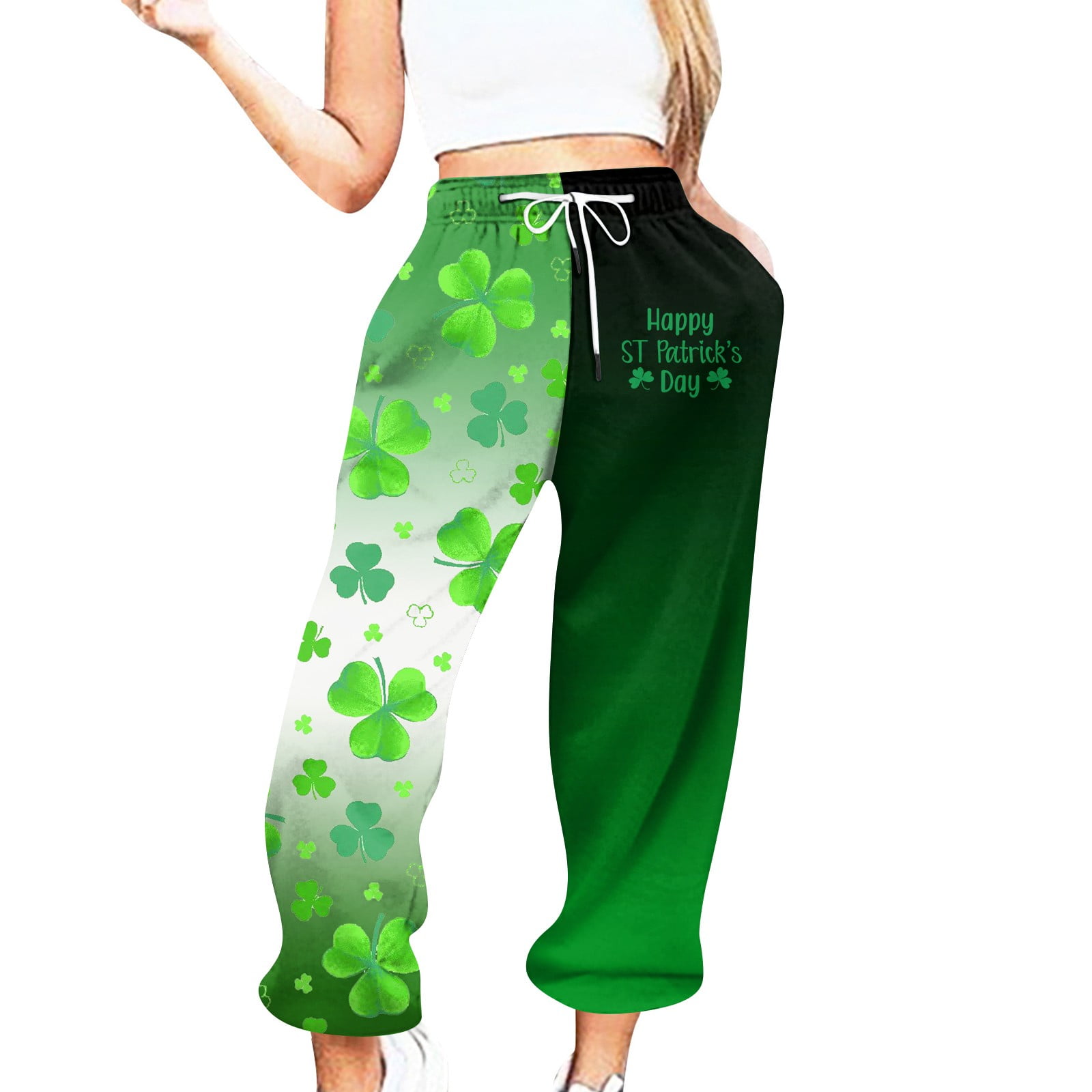 st patricks day pants women