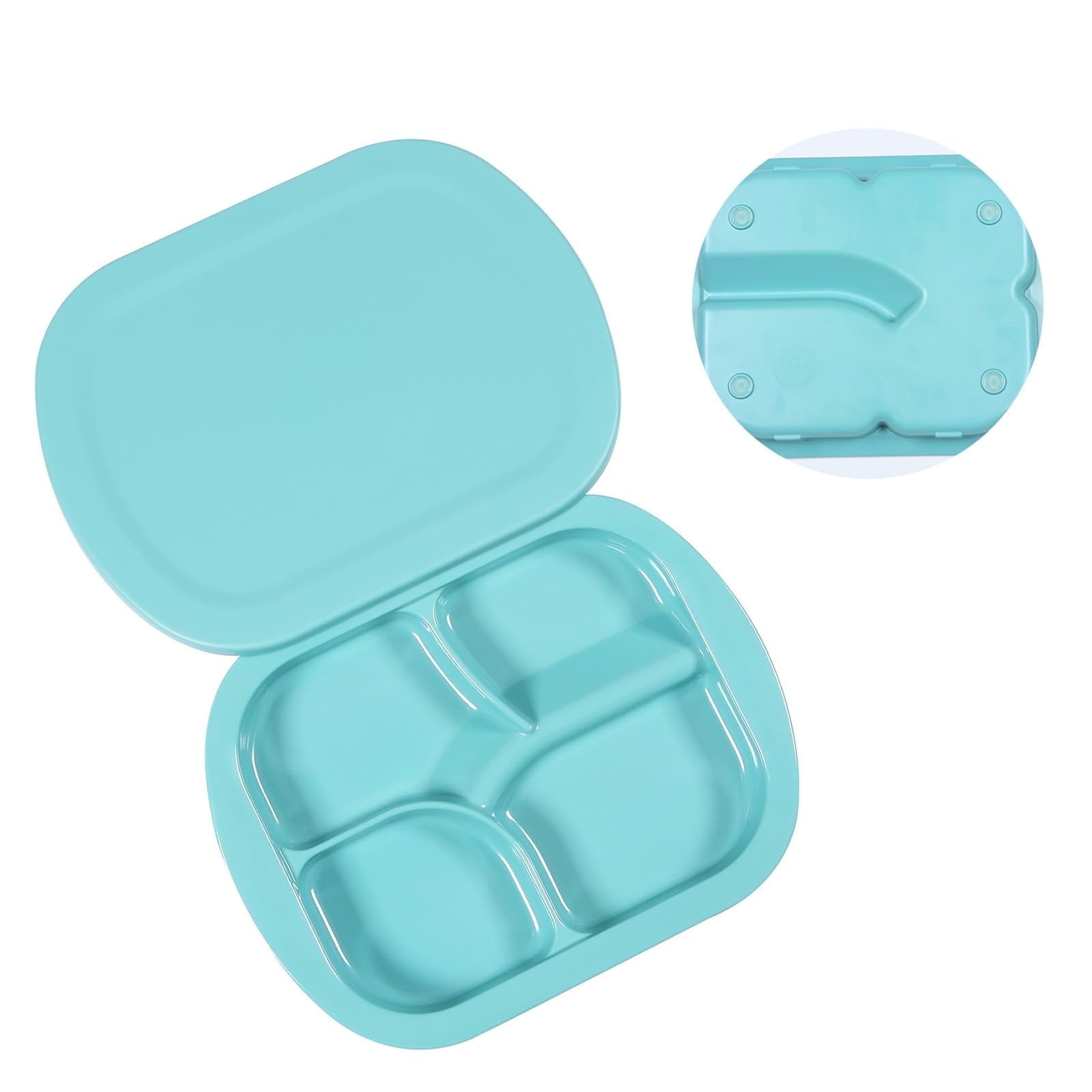 Ehucon Adaptive Utensils Scoop 4-Compartment Deep Plate with Lip ...
