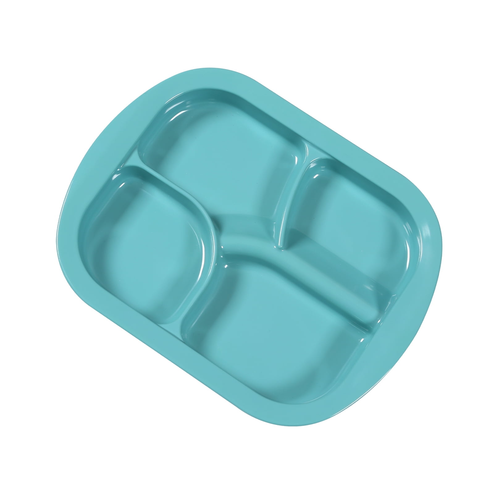 Ehucon Adaptive Utensils Weighted Scoop 4-Compartment Melamine Plates ...