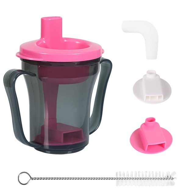Ehucon Dysphagia Cup with Controlled Flow, 5cc & 10cc Inserts, Anti ...