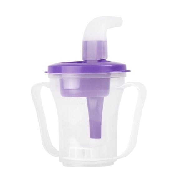 Ehucon Dysphagia Regulating Drinking Cups for Swallowing Difficulty Elderly, Silicone, Purple, 5cc and 10cc