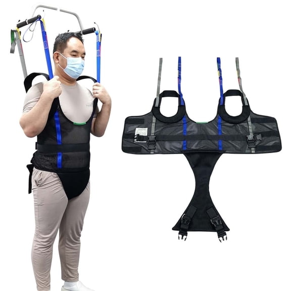 Ehucon Comfort Spacer Material Leg & Thigh Lifter, Patient Lift Sling, Medical Transfer Sling, Patient Walking Training, 1 Pack