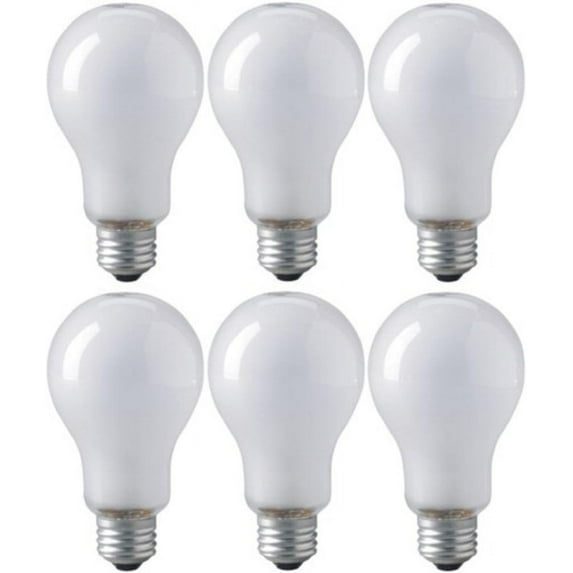 EiKO ECT Photoflood Lamp (6-Pack), 120 Voltage Rating, 500 Watts, 4.17 Amps, Medium Screw (E26) Base, PS-25 Bulb, C-9 Filament, 6.10"/155mm MOL, 3.15"/80.0mm MOD, 13650 Lumens