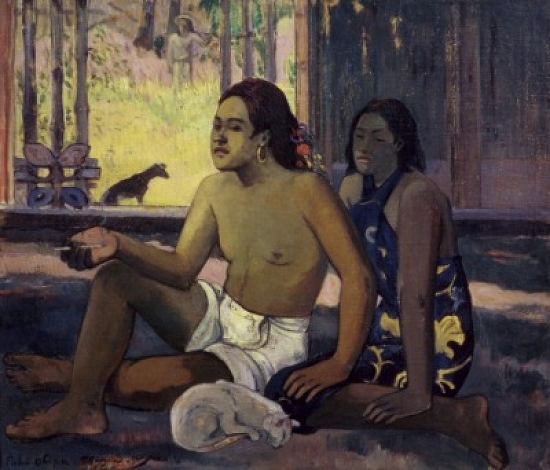 Eiaha Ohipa (Not Working) 1896 Paul Gauguin (1848-1903 French) Oil on canvas Pushkin Museum of Fine Arts Moscow Russia Canvas Art - Paul Gauguin (24 x 36)