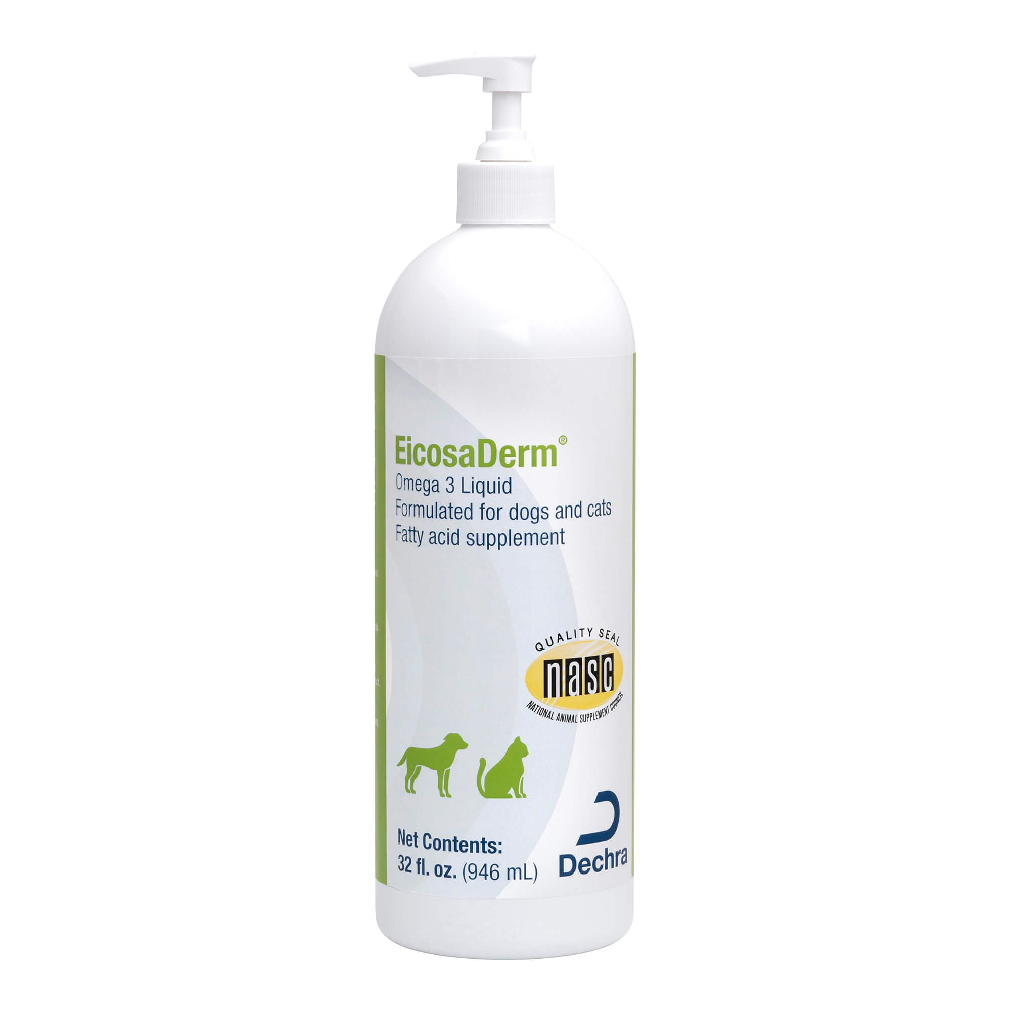 EicosaDerm Omega 3 Liquid OIF8 for Dogs and Cats, 32 oz