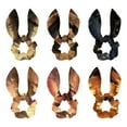 Eid Al Fitr 6Piece Polyester Hair Tie Set with Detachable Rabbit Ears