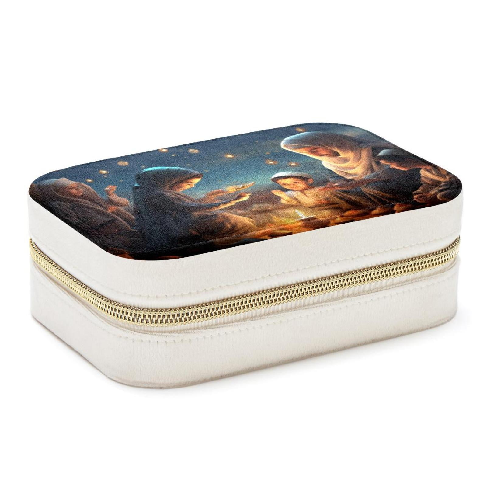 Eid Al Fitr Velvet Portable Decorative Box with Removable Compartment ...