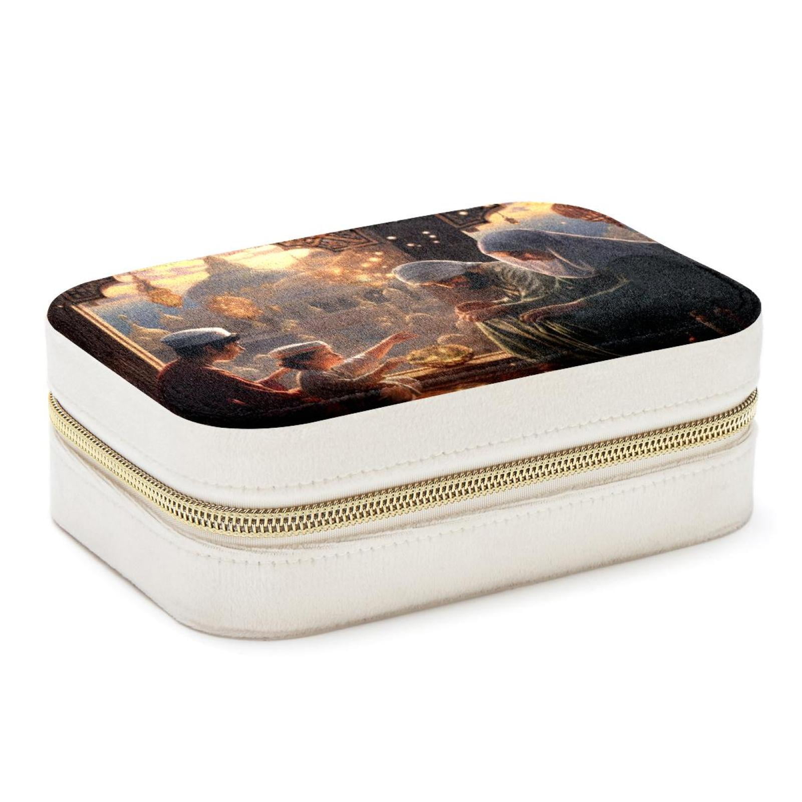Eid Al Fitr Velvet Portable Decorative Box with Removable Compartment ...