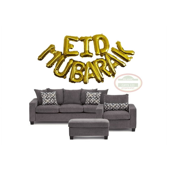Eid Decoration Balloon Gold Set[2] EID MUBARAK Foil Balloons Ramadan Party Decoration Eid Supplies Islamic Wall Decoration Islamic Gifts 123