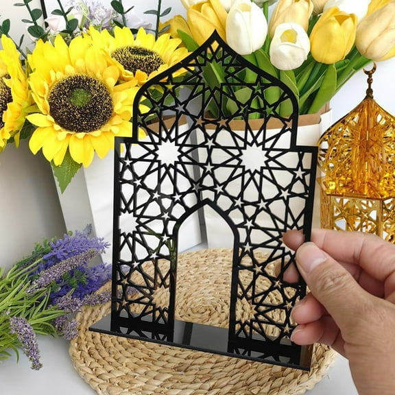 Eid Decorations Acrylic Table Sign Home Desktop Ornament Party Centerpiece Festive Holiday Display