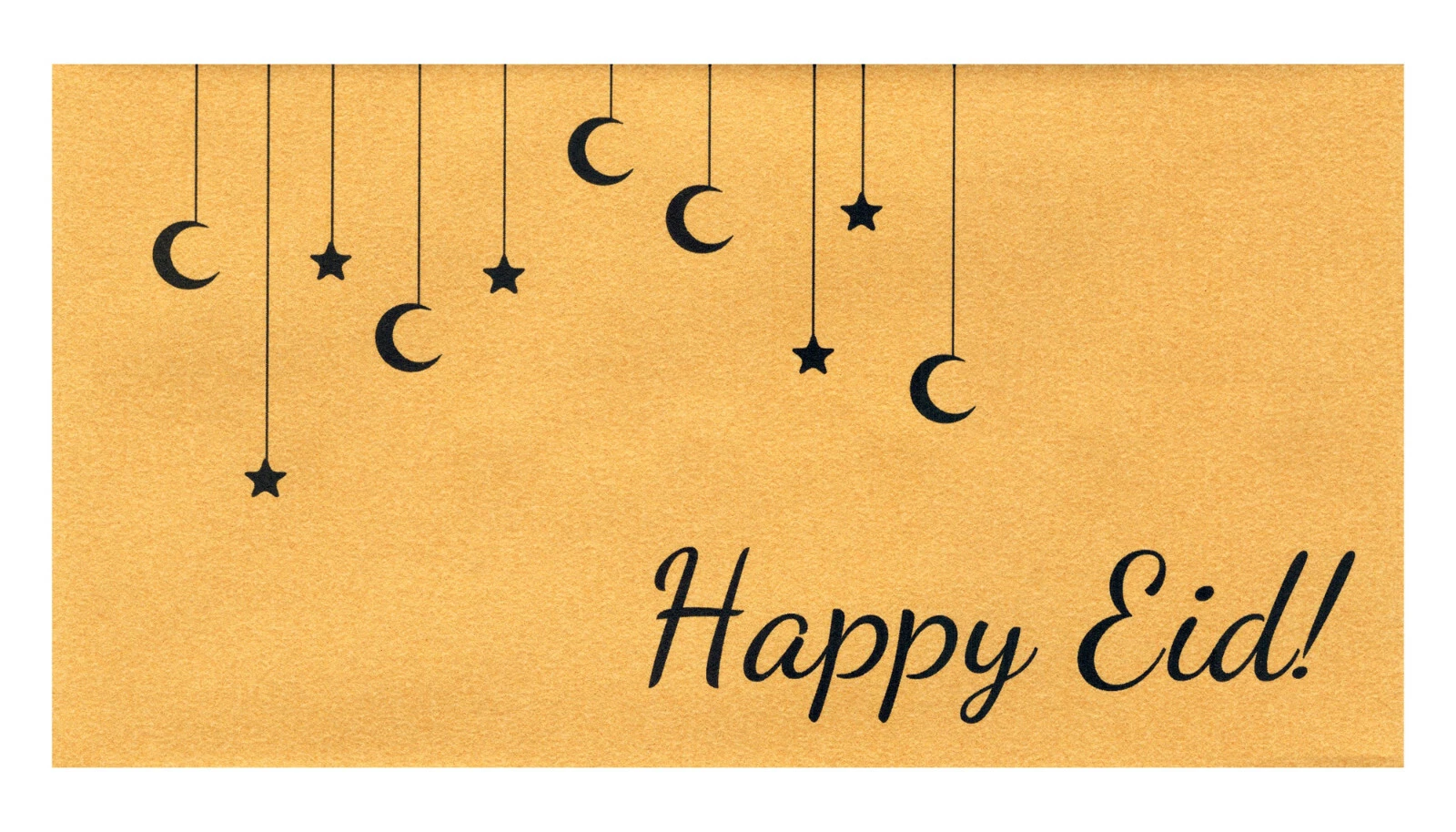 Eid Holiday Golden Money Envelopes Party Design (3.5 X 6.5 Inches, 10 Envelopes)