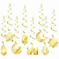 thumbnail image 1 of Eid Mubarak Banner Ramadan Mubarak Decorations Hanging Swirls Eid Mubarak Bunting Banner Ramadan Party Decor Supplies, 1 of 11