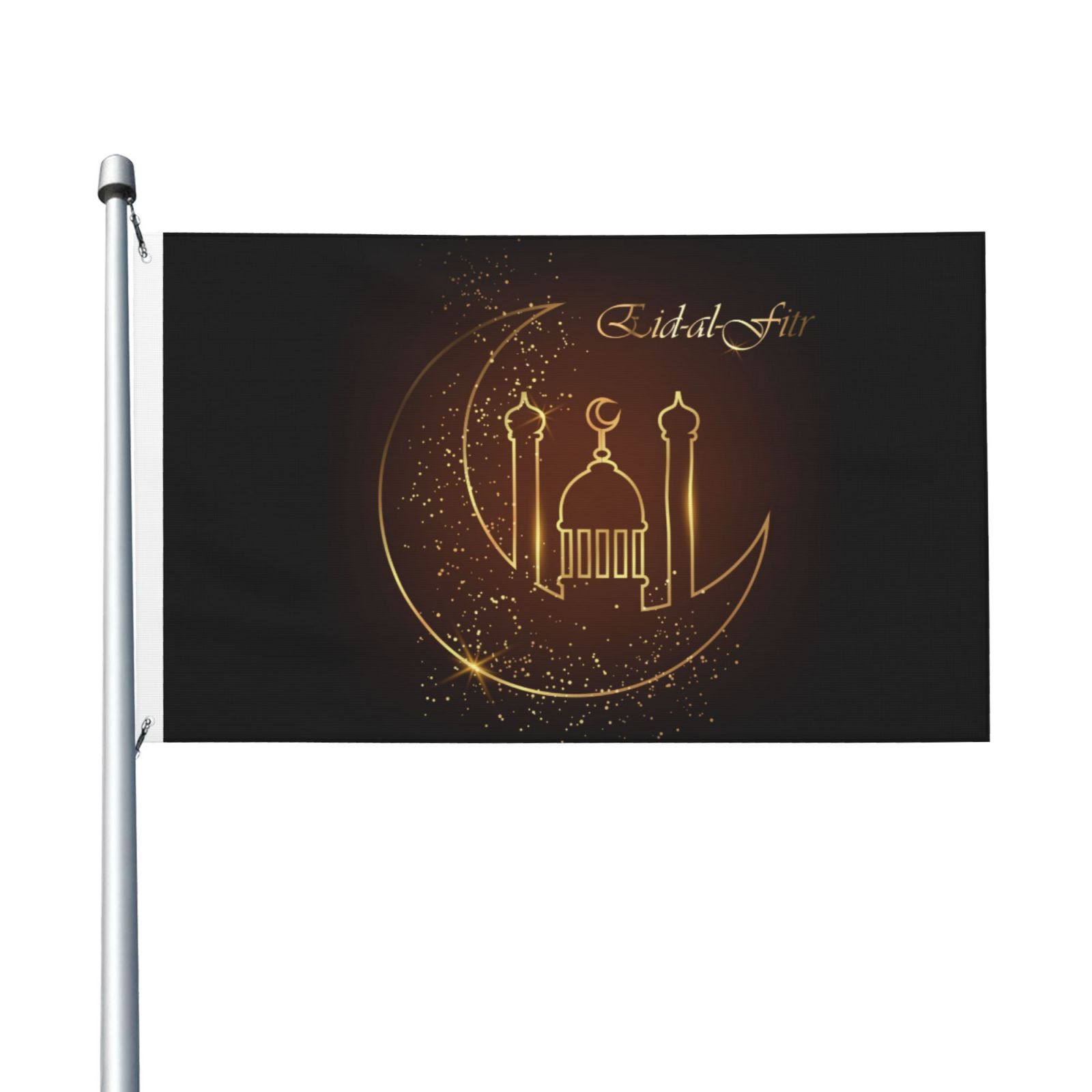 Eid Mubarak Garden Flags 3 x 5 Foot Yard Flags DoubleSided Banner with