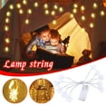 thumbnail image 1 of Eid Mubarak Ramadan Gulbang 10Led Metal Oil Lamp Shaped Decorative String Lights, 1.5-Meter Length With 10 Warm Led Lights, New Design Perfect For Festival, 1 of 9