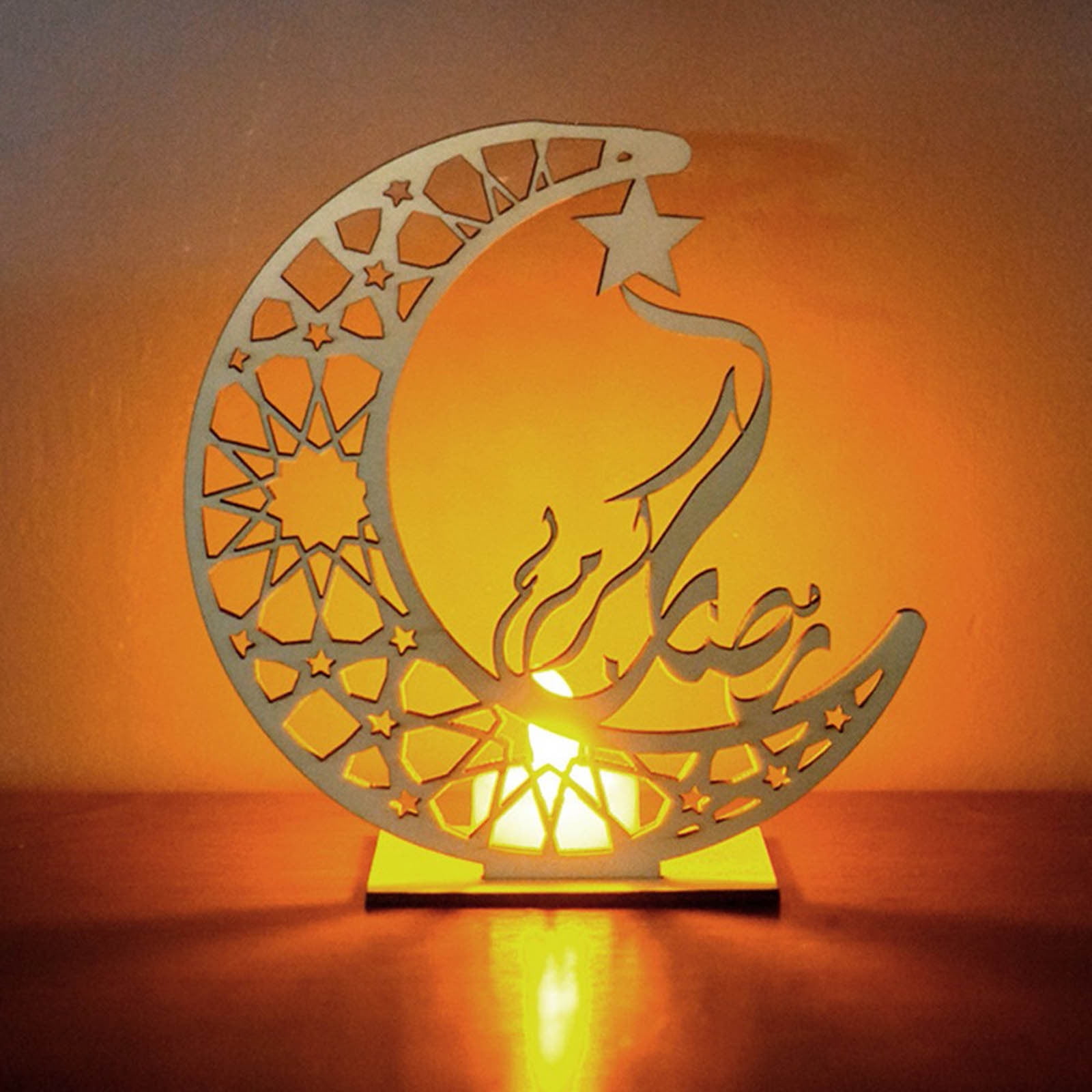 ramadan mubarak table sign