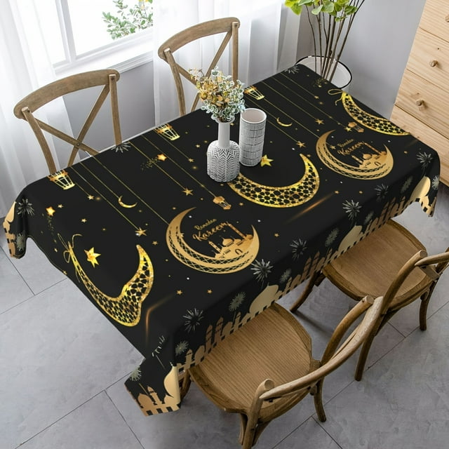 Eid Mubarak Tablecloths Ramadan ration for Home 2024 Islamic Muslim