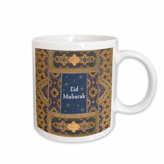 3drose, Eid Mubarak - Traditional Happy Eid Wishes - Islam Muslim Holiday, 11oz Mug
