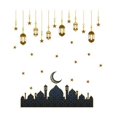 thumbnail image 1 of Eid Mubarak Wall Stickers Stars Moon 2024 Ramadan Decoration Party Decor, 1 of 8