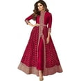 thumbnail image 1 of Eid Special Designer Indian Anarkali Gown Suits Pakistani Salwar Kameez Outfits ( Pink, XXS - 34 ), 1 of 5