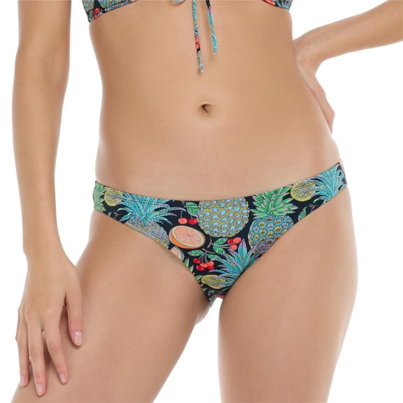 Eidon Women's Standard Basic Fuller Coverage Bikini Bottom, Fruit Punch, Large