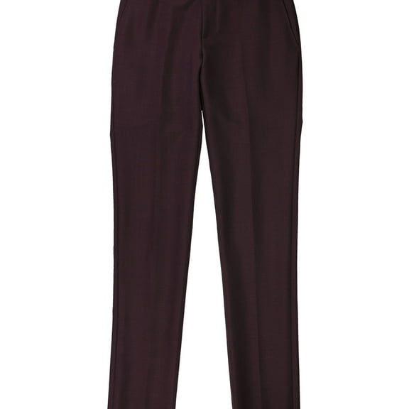 Eidos Napoli Mens Solid Dress Pants Slacks, Purple, 52W x UnfinishedL