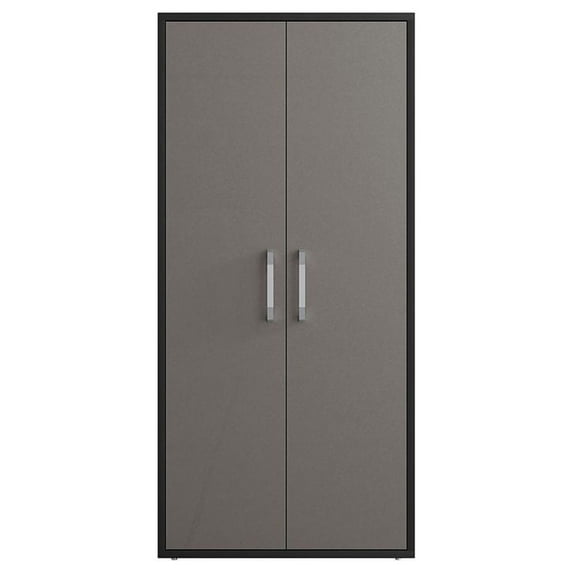 Eiffel 73.43" Garage Cabinet with 4 Adjustable Shelves in Grey Gloss