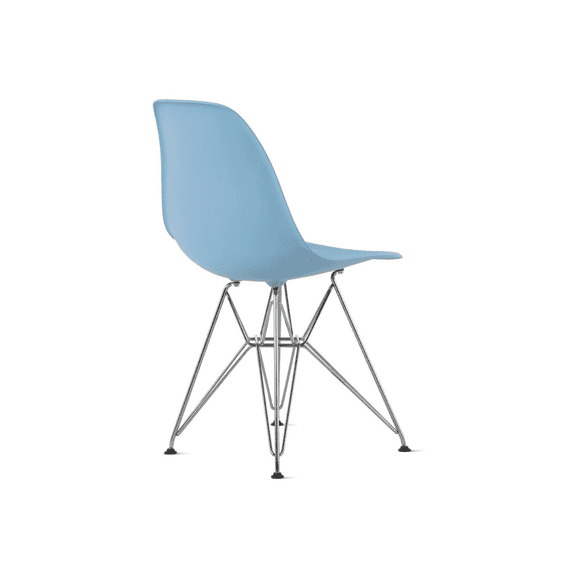 Eames Eiffel Molded Plastic Chair with Chrome base