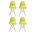 thumbnail image 1 of Eiffel Dining Chair with Gold Base - Mustard, 1 of 1