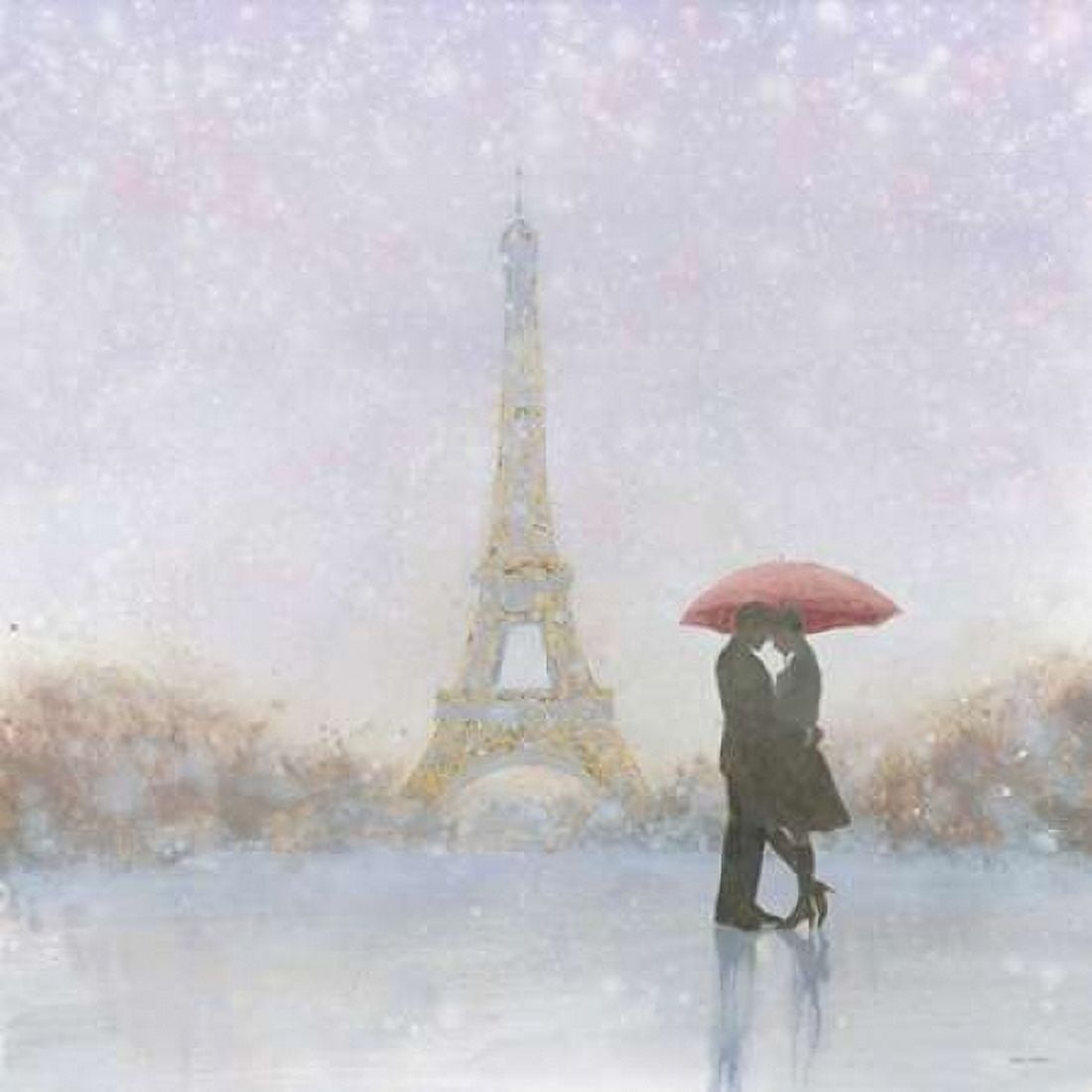 Eiffel Romance Canvas Art - Marco Fabiano (24 x 24)