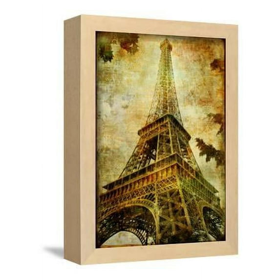 Eiffel Tower Artistic Toned Picture in Retro Style, Framed Art Print Wall Art by Mauglil Sold by Art.Com