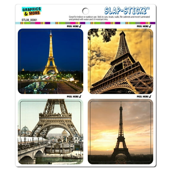 Eiffel Tower Awesomeness Paris France SLAP-STICKZ(TM) Premium Sticker