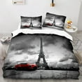 Eiffel Tower Bedding Duvet Cover Set Digital Printing Bed Linen Fashion Design Comforter Cover ...