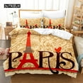 thumbnail image 1 of Eiffel Tower Bedding Set Duvet Cover Set 3d Bedding Digital Printing Bed Linen Size Bedding Set Fas, 1 of 5