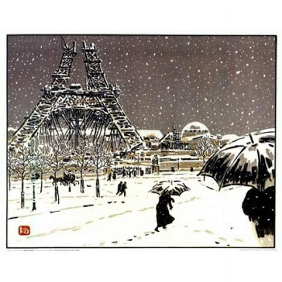 Eiffel Tower - Briton Riviere Poster Print - 20 x 16 in.