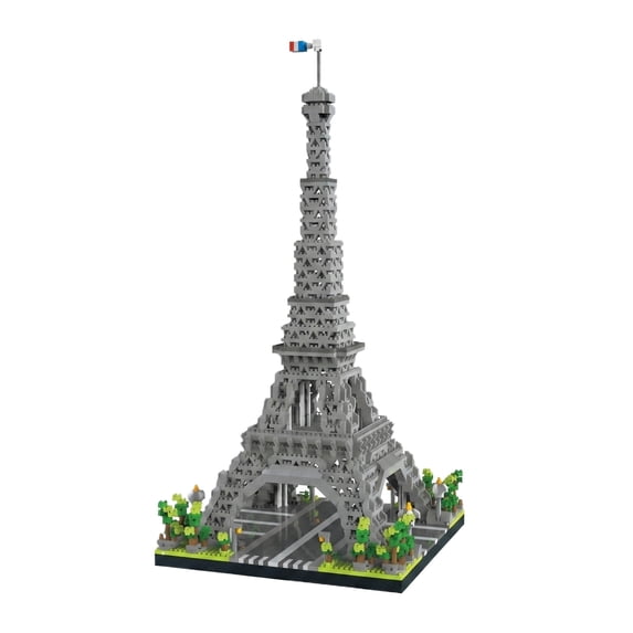 Eiffel Tower Building Block Set, 2622Pcs 3D Architecture Model Kit, French Landmark Collectible Display Decor
