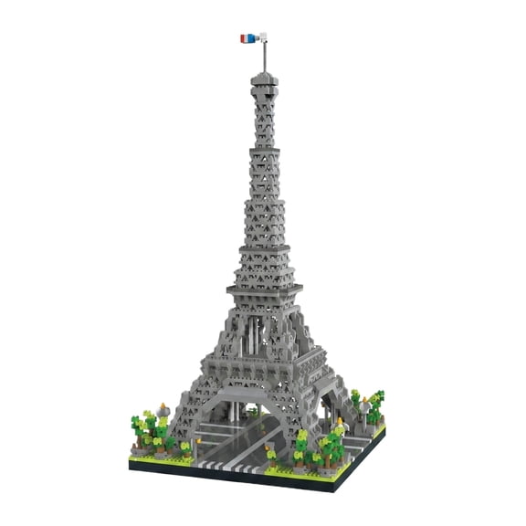 Eiffel Tower Building Block Set, 2622Pcs 3D Architecture Model Kit, French Landmark Collectible Display Decor