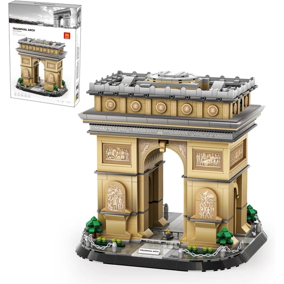 Eiffel Tower Building Block Set in Paris, France (1377Pcs), Collectible Building Block Model, Home Decoration Ornament