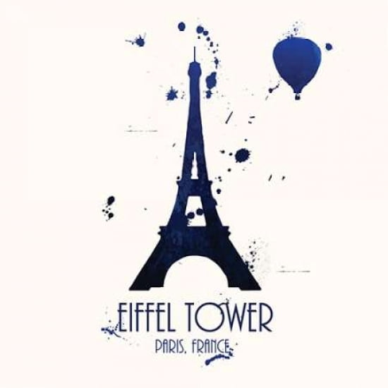 Eiffel Tower Canvas Art - Anna Quach (24 x 24)