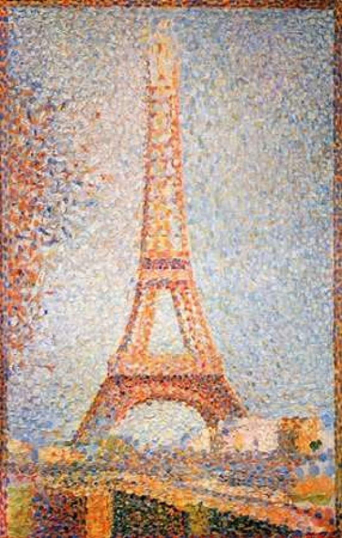 Eiffel Tower Canvas Art - Georges Seurat (12 x 18)