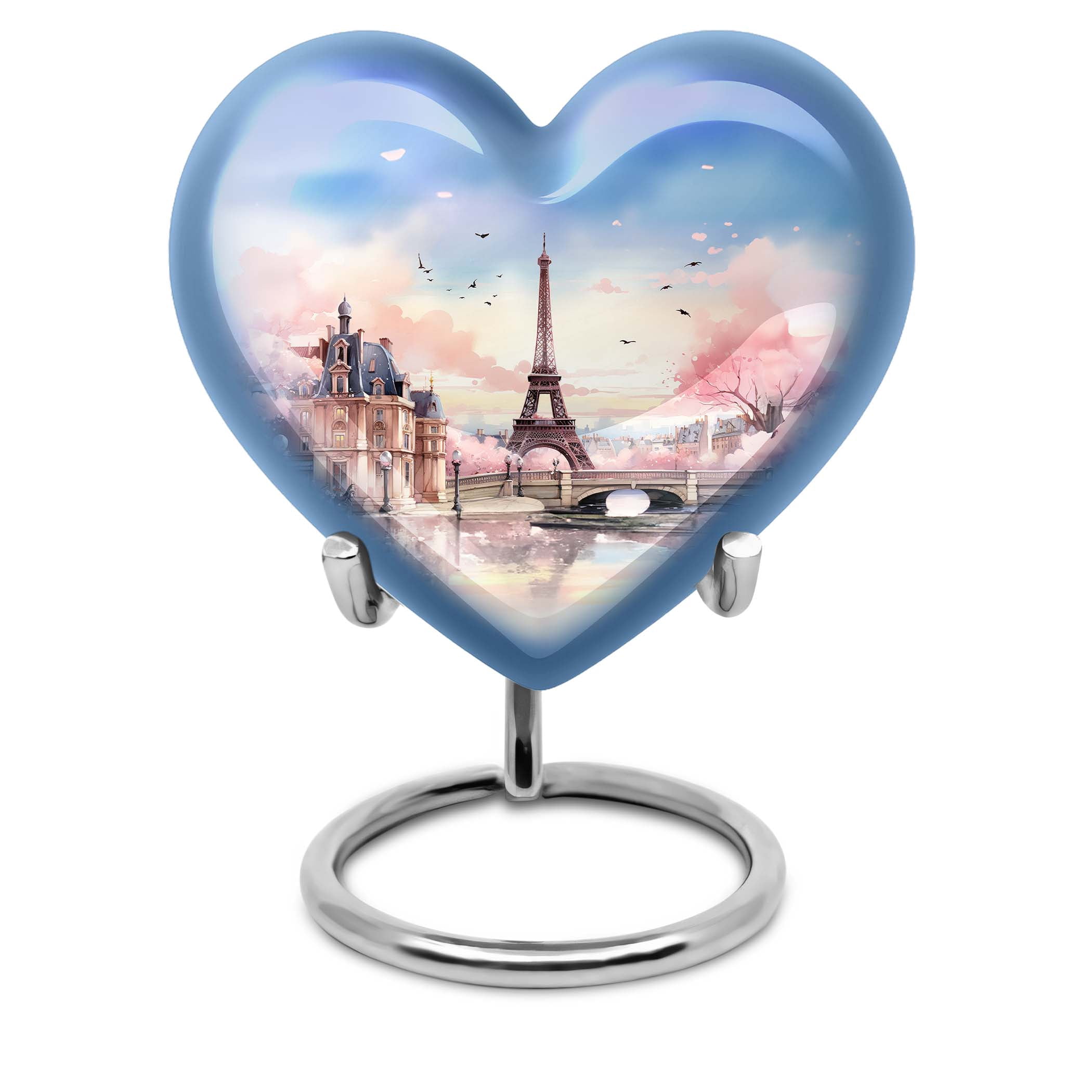 Eiffel Tower City Urns - Urns For Human Ashes Adult - Funeral Urns For Adult Ashes Men - Cremation Urns - Keepsake Urns For Ashes Small - Cremation Urn For Ashes - Urn For Dad (Size -3inch,1Pc)