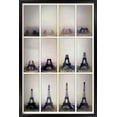thumbnail image 1 of Eiffel Tower Construction Time Lapse Wall Poster, 22.375" x 34", Framed, 1 of 3