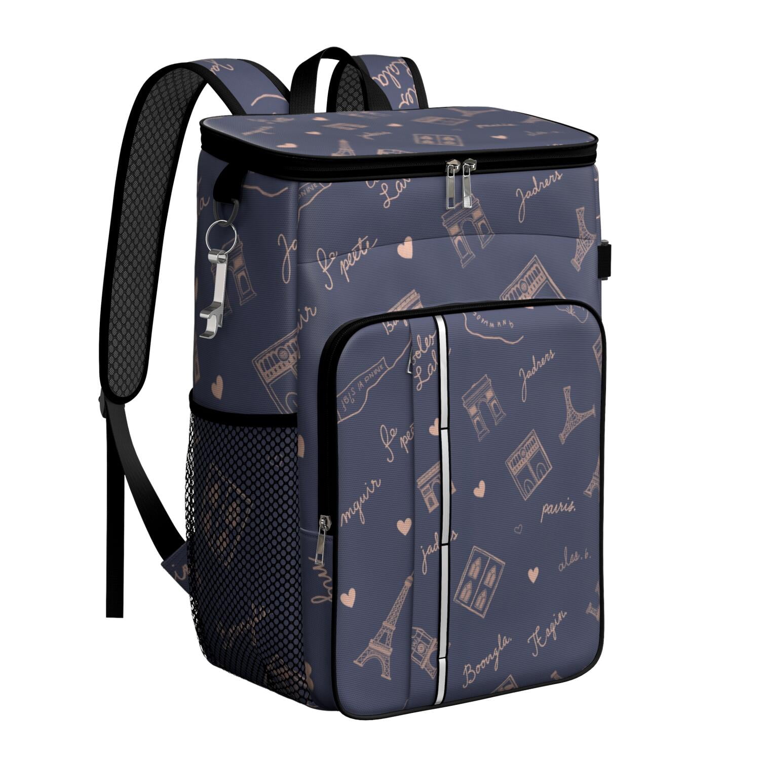 Eiffel Tower Cooler Backpack Insulated Waterproof Leak Proof Backpack Cooler Lightweight Lunch Picnic Camping Backpack Cooler for Men Women