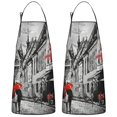 thumbnail image 1 of Eiffel Tower Couple Aprons with Pocket Chef Aprons Waterproof Bib Apron for Birthday Gifts for Dad Step Cooking Aprons for Kitchen Cool BBQ Grilling (Set Of 2), 1 of 7