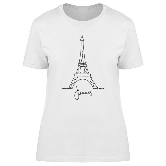 Eiffel Tower Design T-Shirt Women -Image by Shutterstock, Female 3X-Large