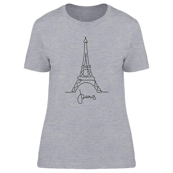 Eiffel Tower Design T-Shirt Women -Image by Shutterstock, Female x-Large