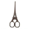 thumbnail image 1 of Eiffel Tower Embroidery Scissors 5.51-inch Small Sewing Scissors Retro Style Craft Scissors for Art Needle Work-Brown, 1 of 5