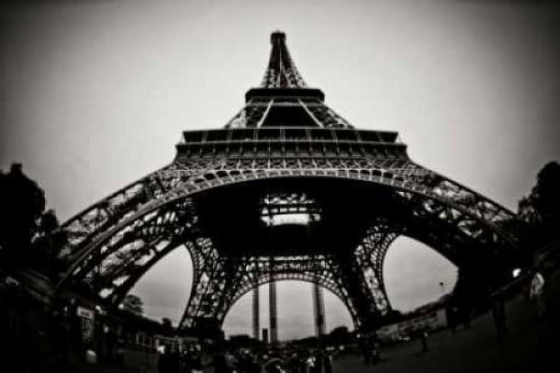 Eiffel Tower Fisheye Canvas Art - Erin Berzel (12 x 18)