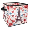 thumbnail image 1 of Eiffel Tower Foldable Storage Cubes with Handle, 10.8"x10.5"x10.6", Large Capacity Storage Basket Containers, 1 of 6